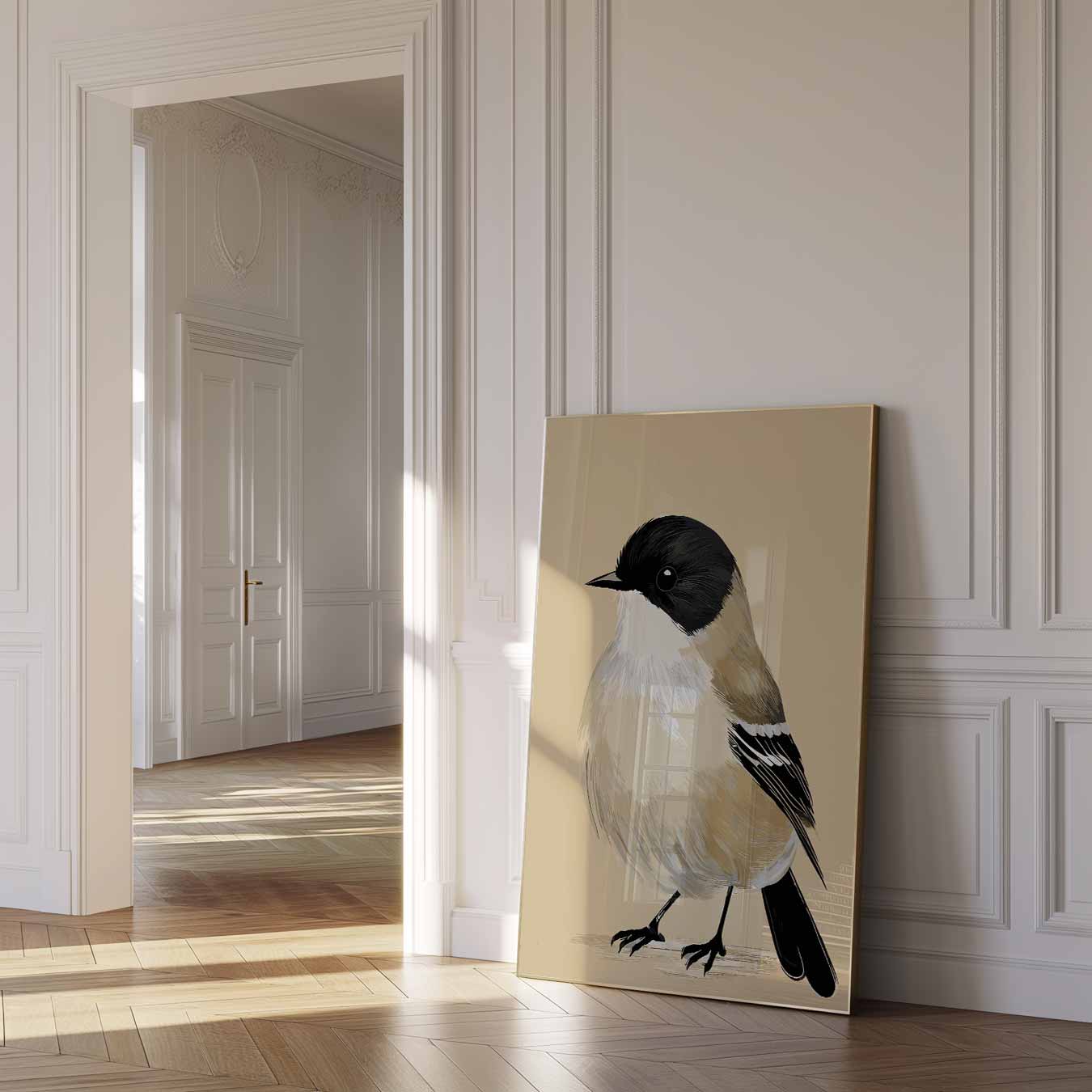 Schattige Vogel Illustratie Poster-WallArtistic