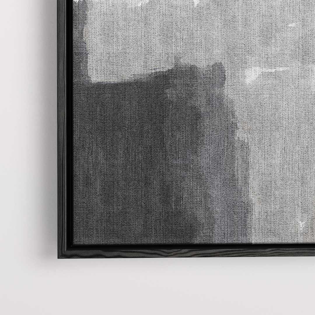 Abstracte Grijstinten Canvas Kunstwerk-canvas-dibond-plexiglas-wanddecoratie-WallArtistic