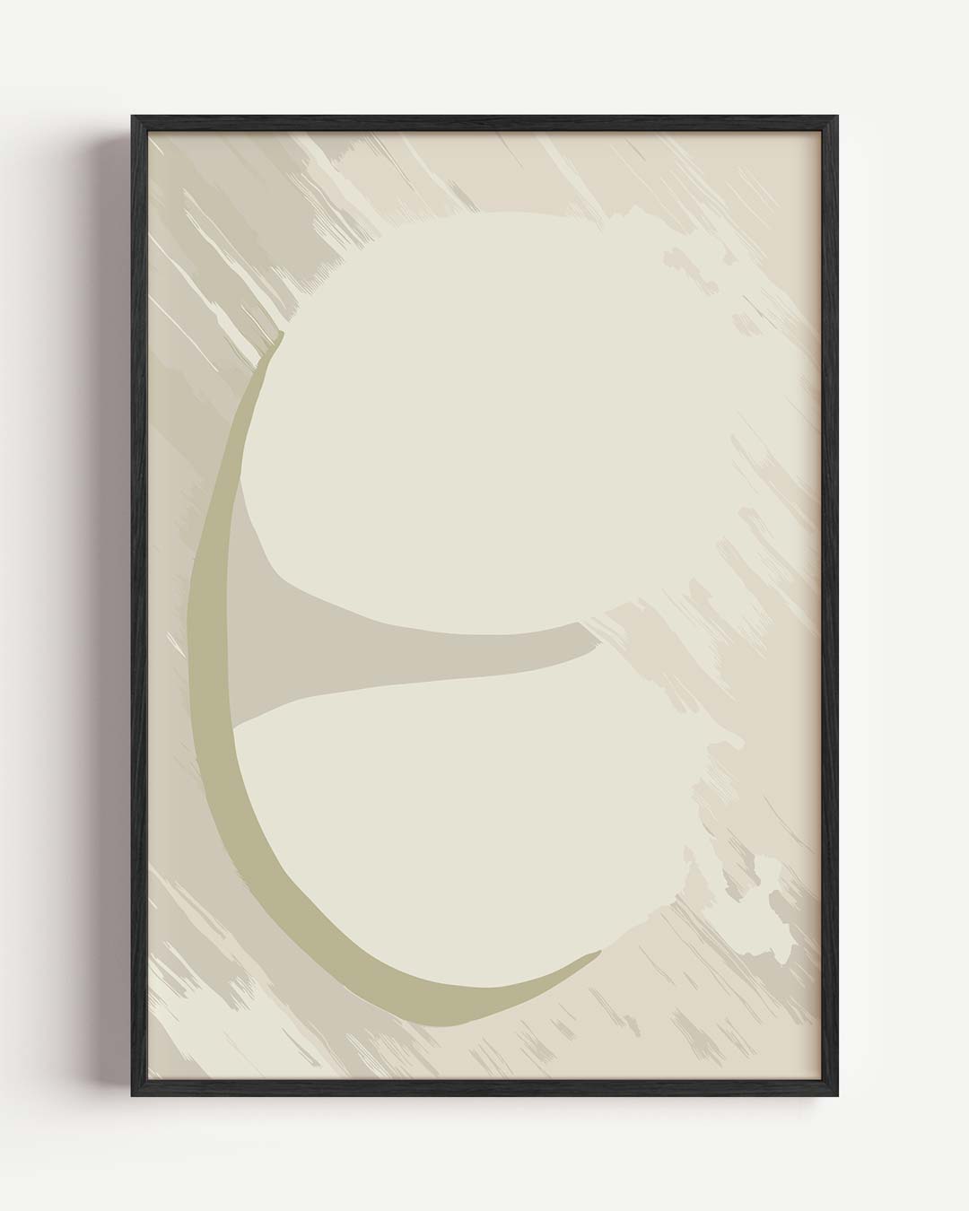 Abstracte Beige Poster-WallArtistic