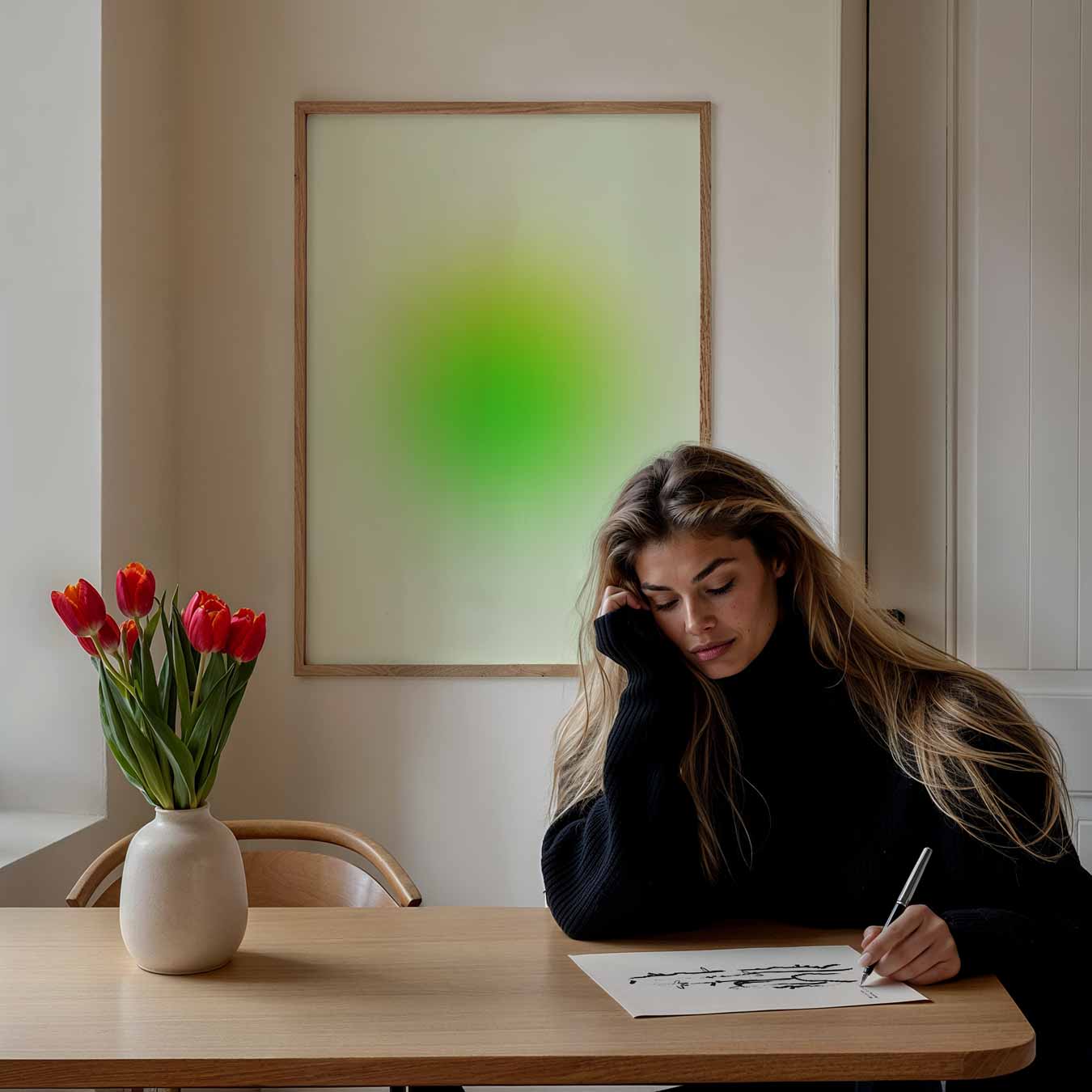 Groene Zen Cirkel Poster