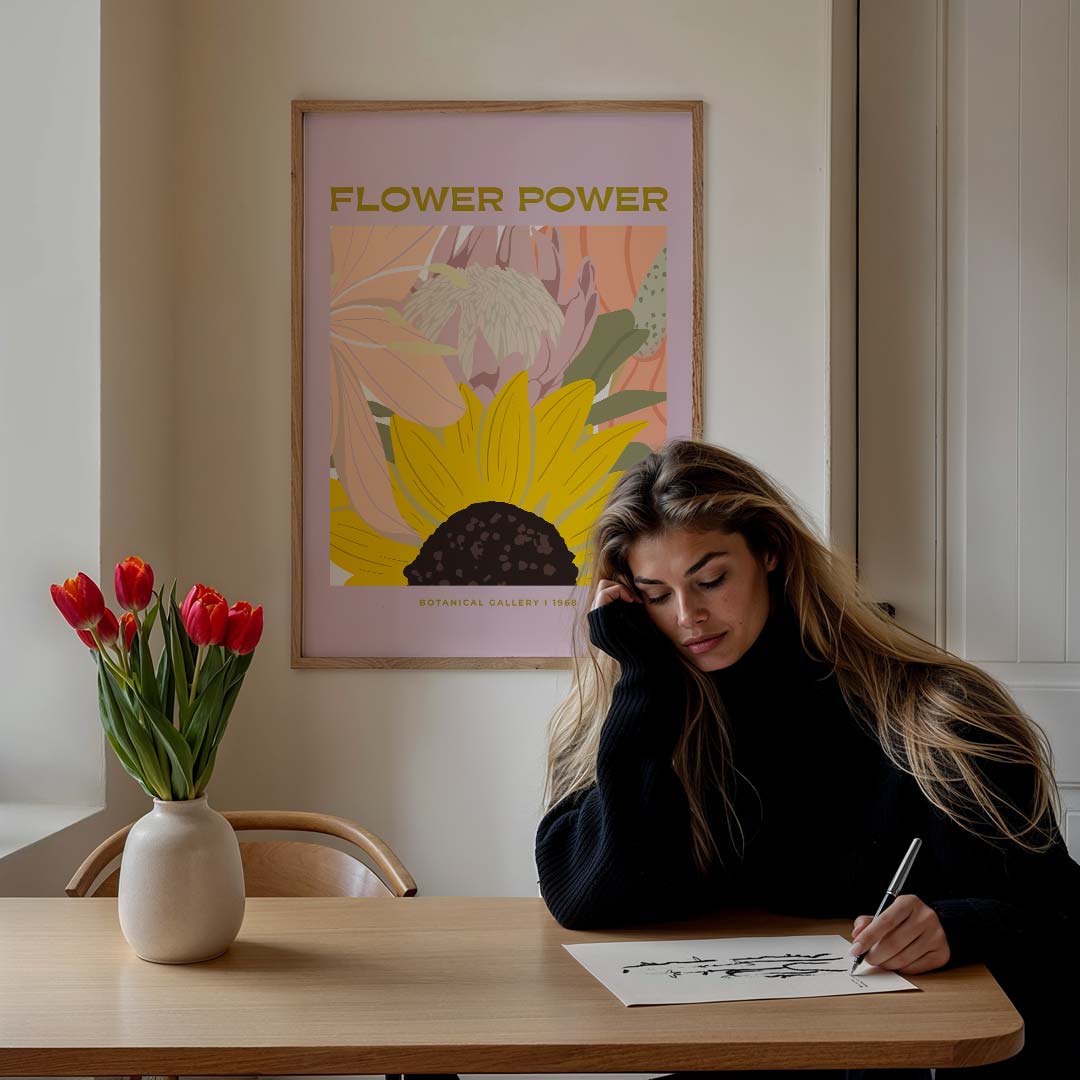 Flower Power Botanische Poster-WallArtistic