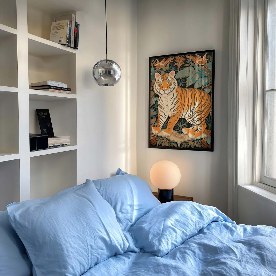 Stoere Tijger Jungle Poster-WallArtistic