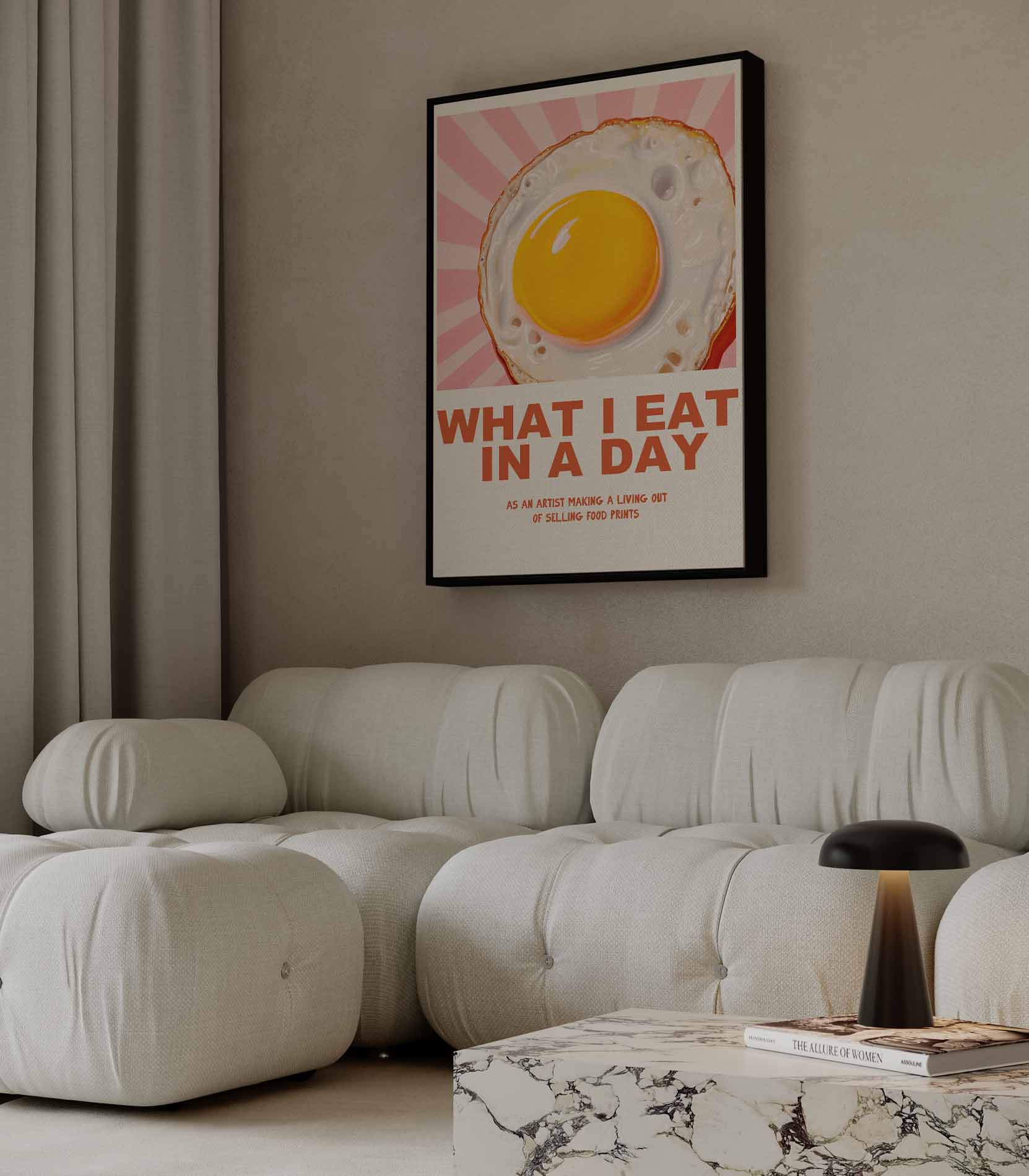 Sunny Side Up Delight Kunstwerk-canvas-dibond-plexiglas-wanddecoratie-WallArtistic