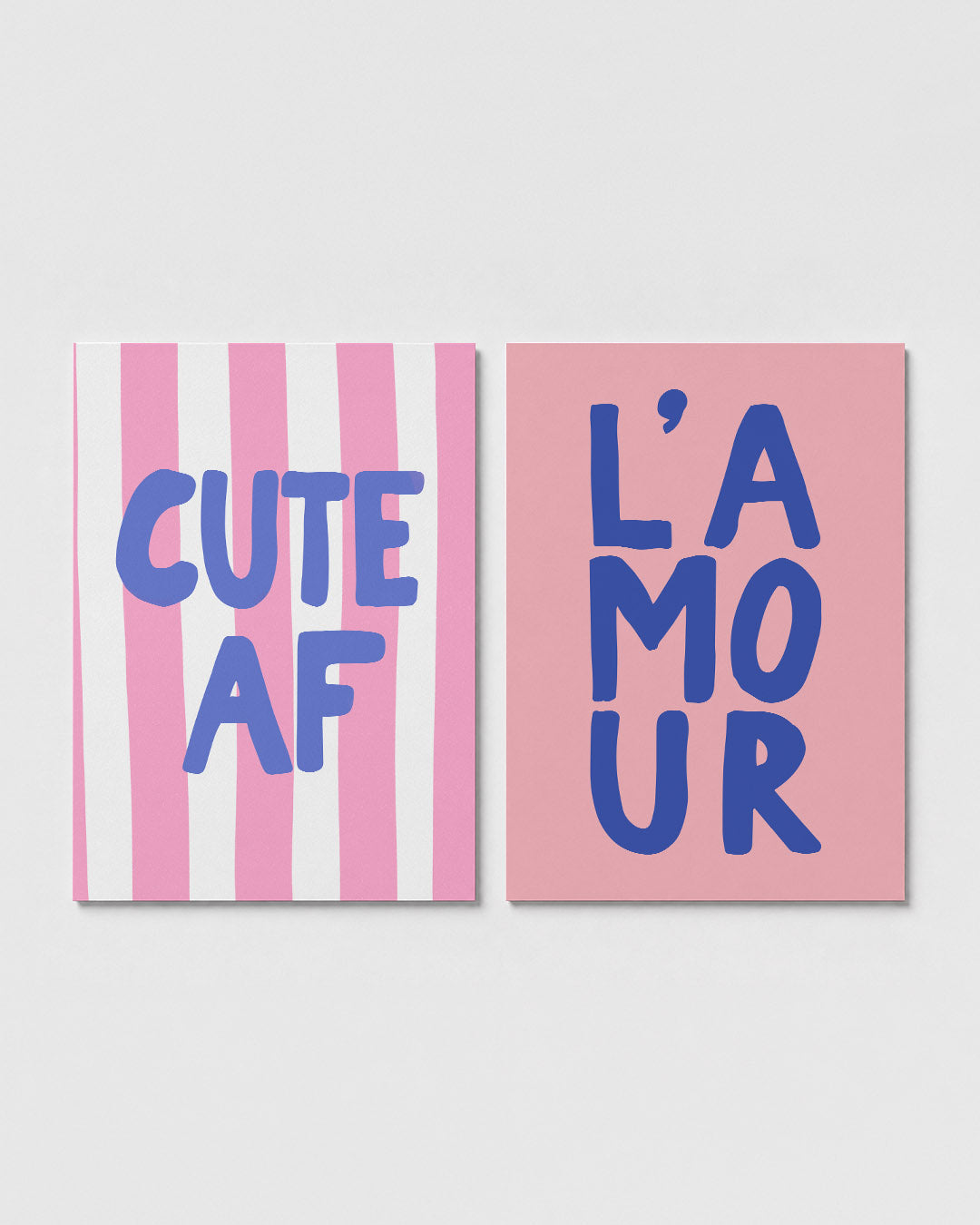 Speelse strepen Posterset