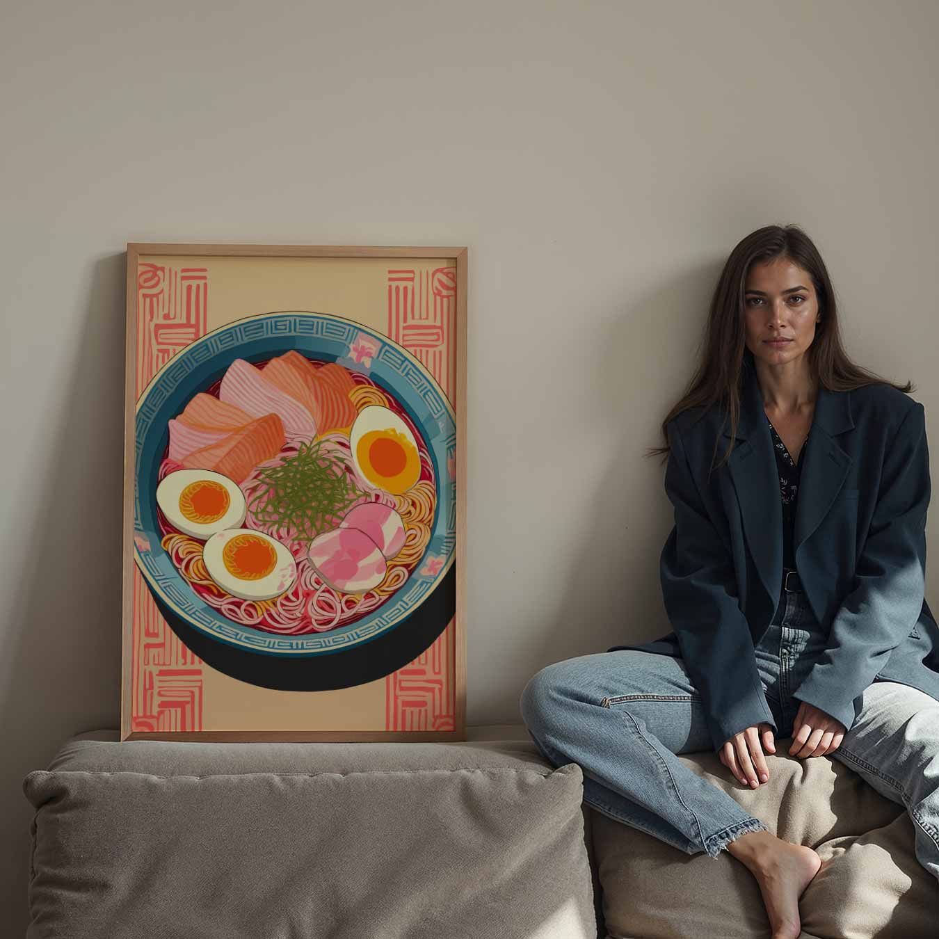 Kleurrijke Ramen Poster