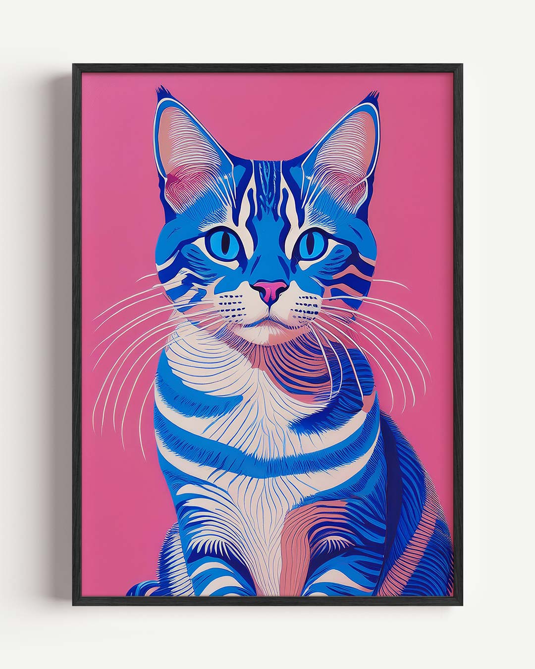 Hippe Kattenkunst Poster