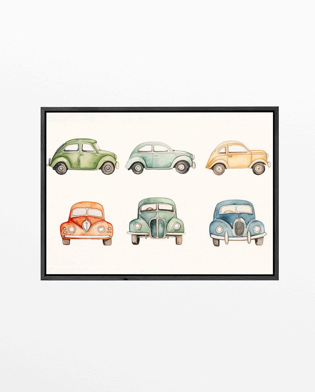 Kleurrijke auto illustraties Kunstwerk