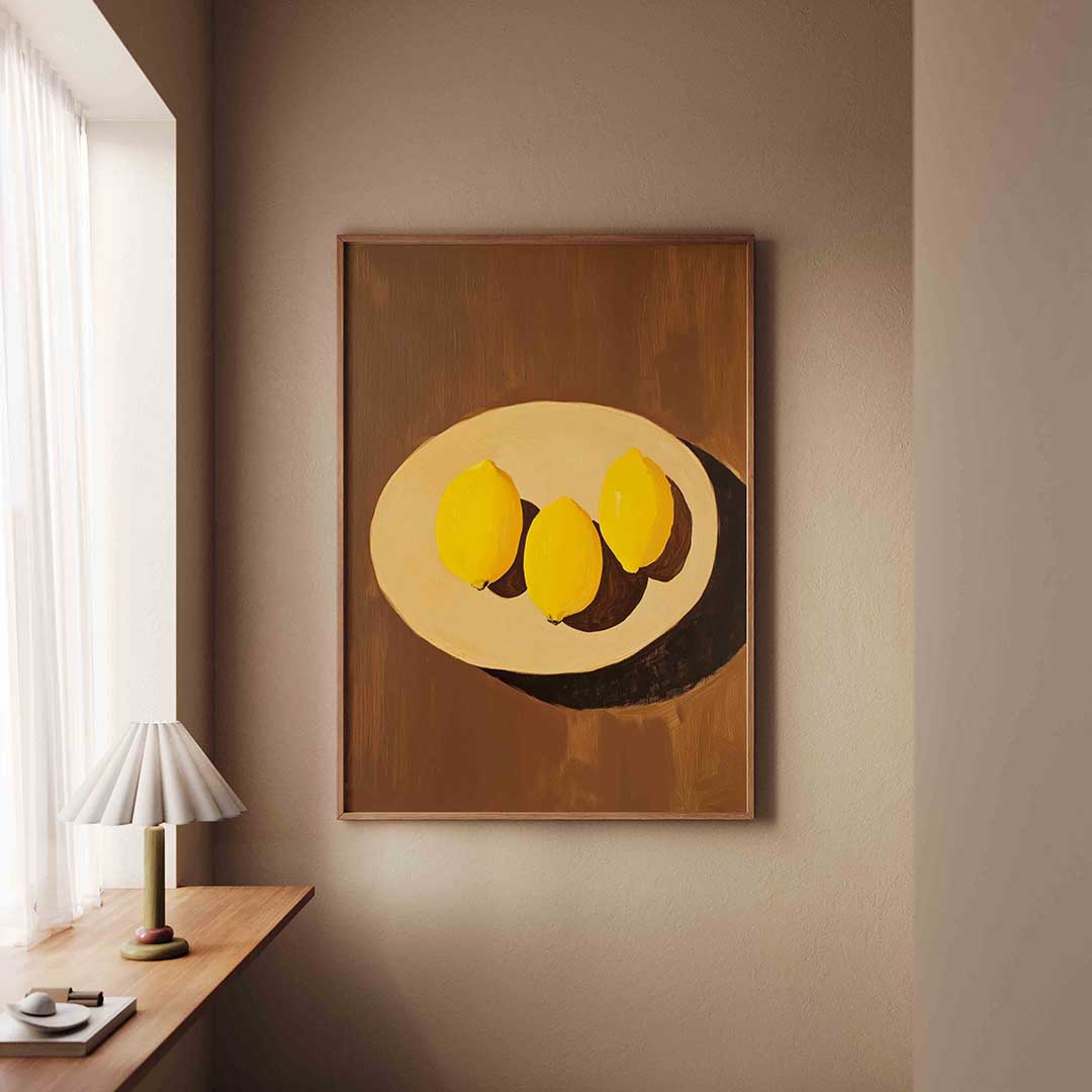 Citroenen op schaal Poster