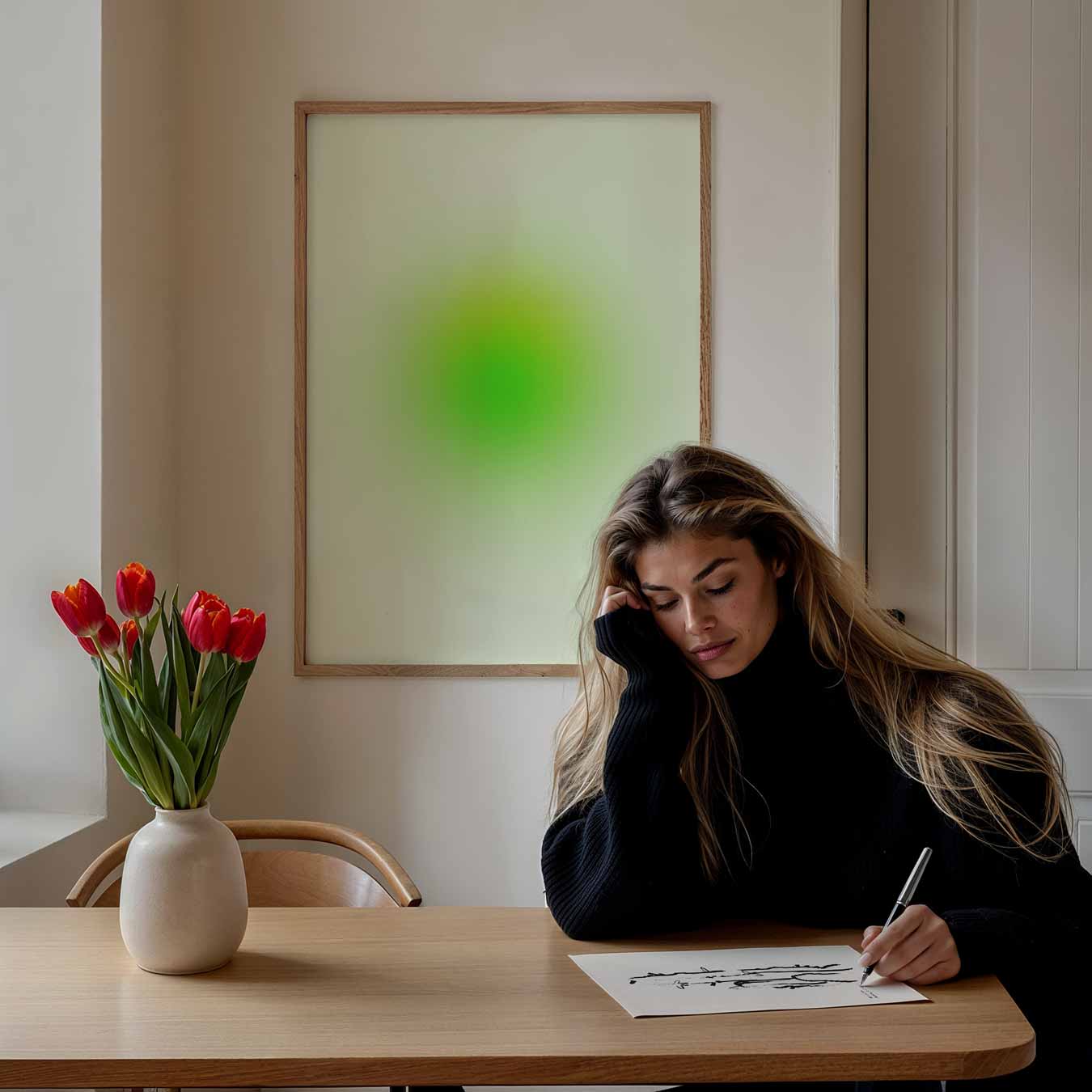 Groene Zen Cirkel Poster