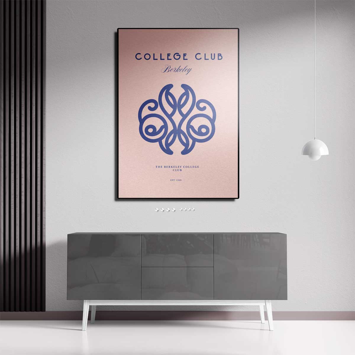 Elegant College Club Ontwerp Kunstwerk-canvas-dibond-plexiglas-wanddecoratie-WallArtistic