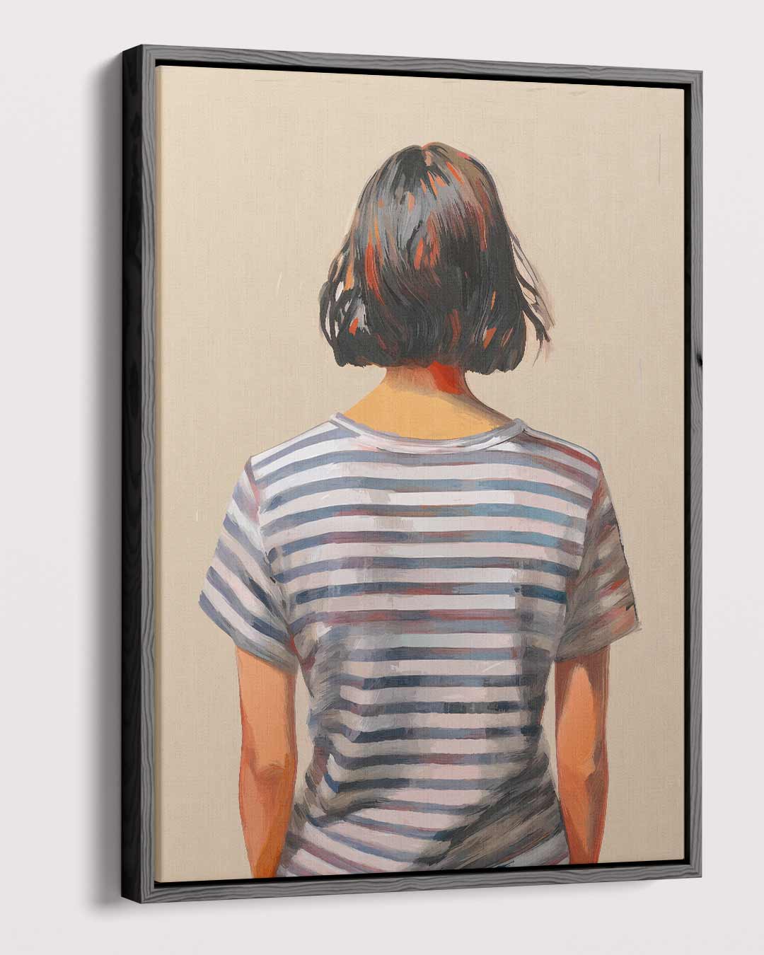 Achtergrondportret van Gestreepte Dromen Kunstwerk-canvas-dibond-plexiglas-wanddecoratie-WallArtistic