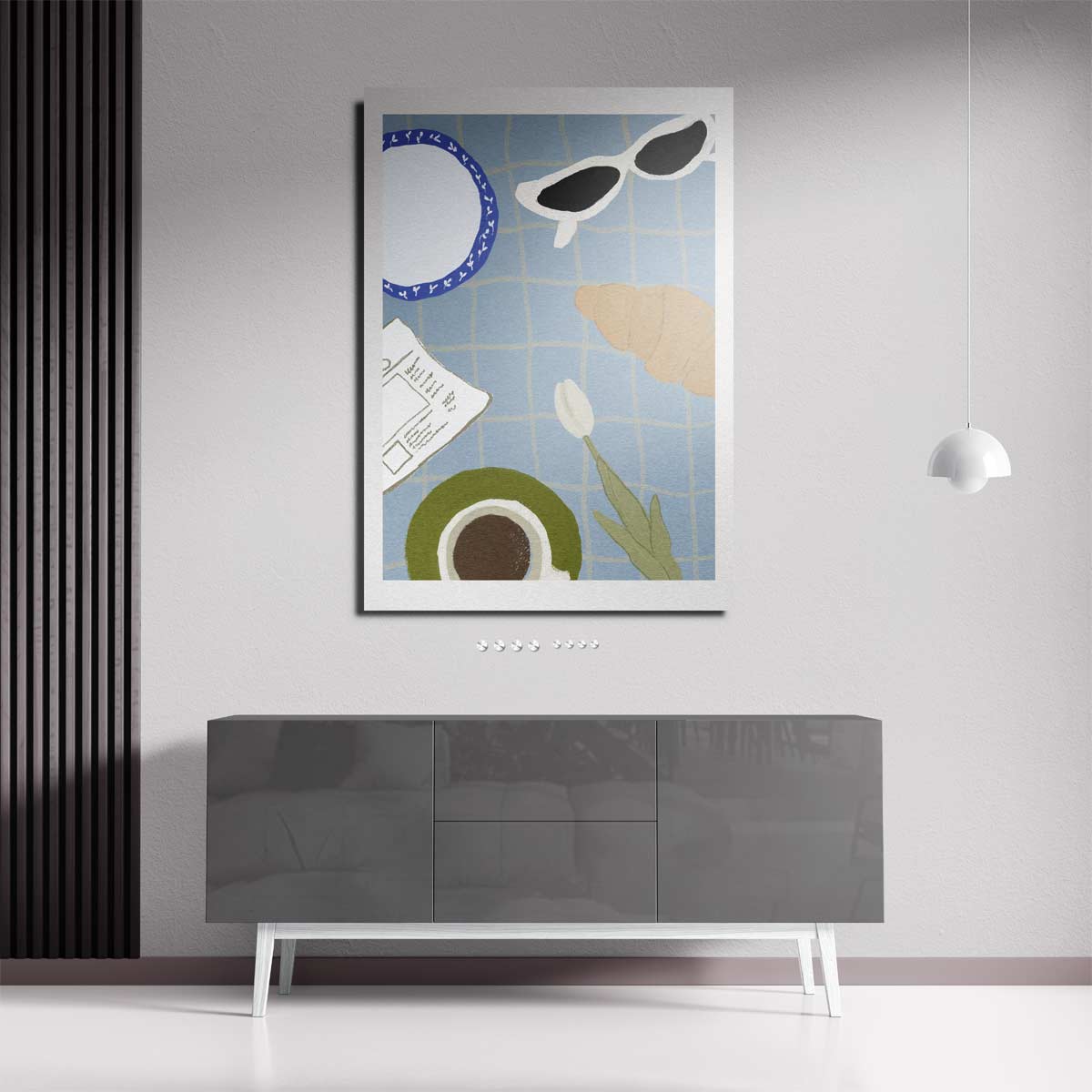 Zonnige Ontbijtsferen Kunstwerk-canvas-dibond-plexiglas-wanddecoratie-WallArtistic