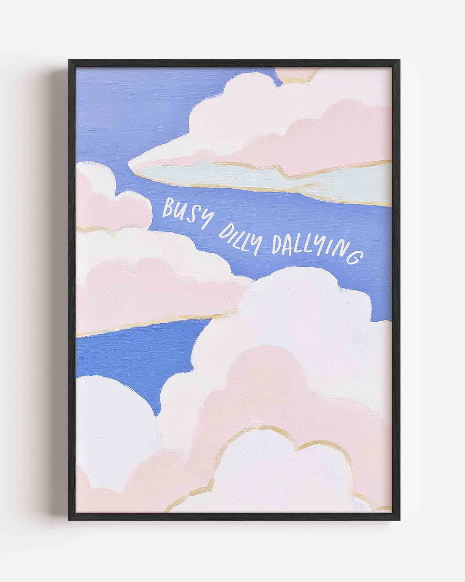 Wolkachtige lucht Poster