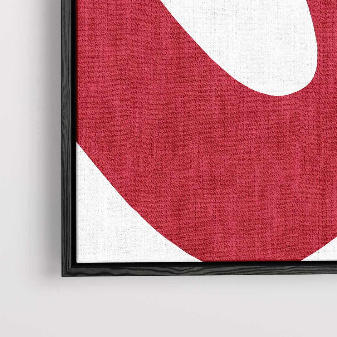 Dynamisch Rood Kunstwerk-canvas-dibond-plexiglas-wanddecoratie-WallArtistic