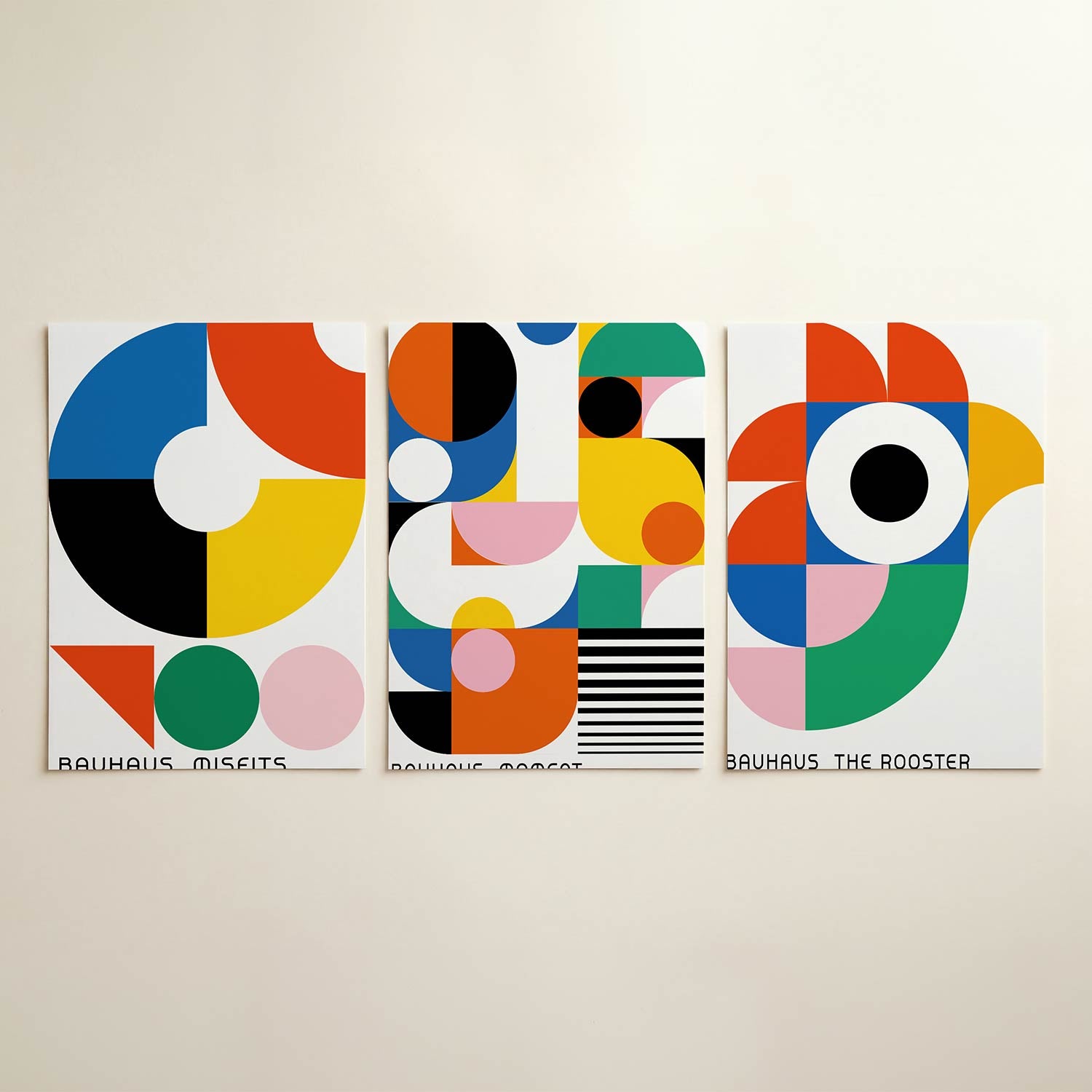 Vorm en kleurenspel Posterset