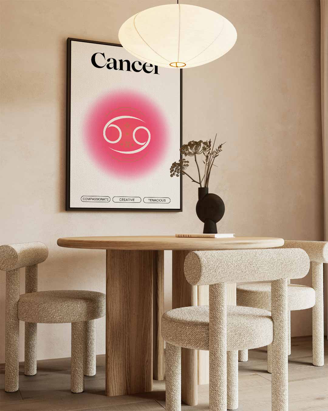 Sterrenbeeld Kreeft Wanddecoratie Kunstwerk-canvas-dibond-plexiglas-wanddecoratie-WallArtistic