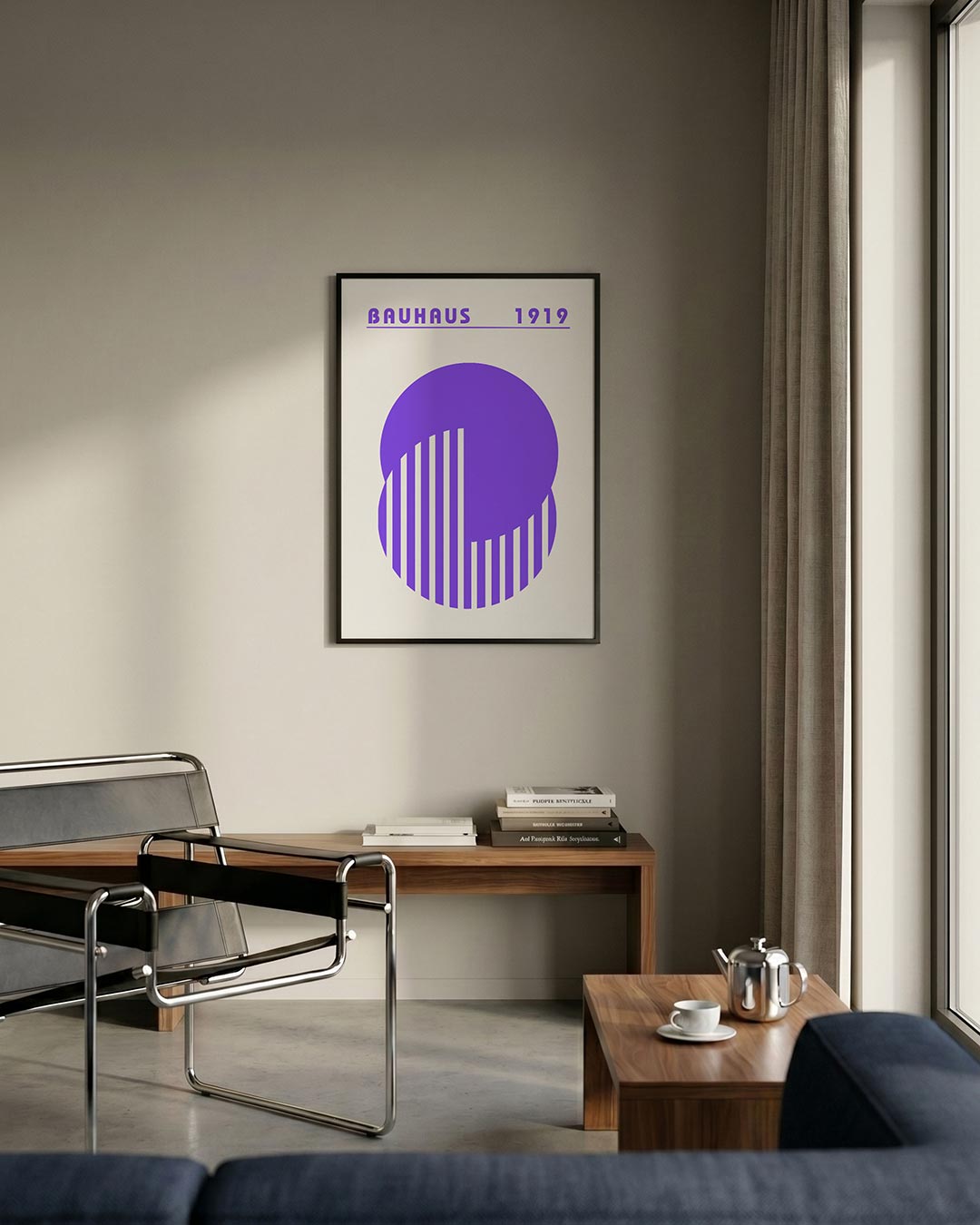 Cirkel en lijnen Poster