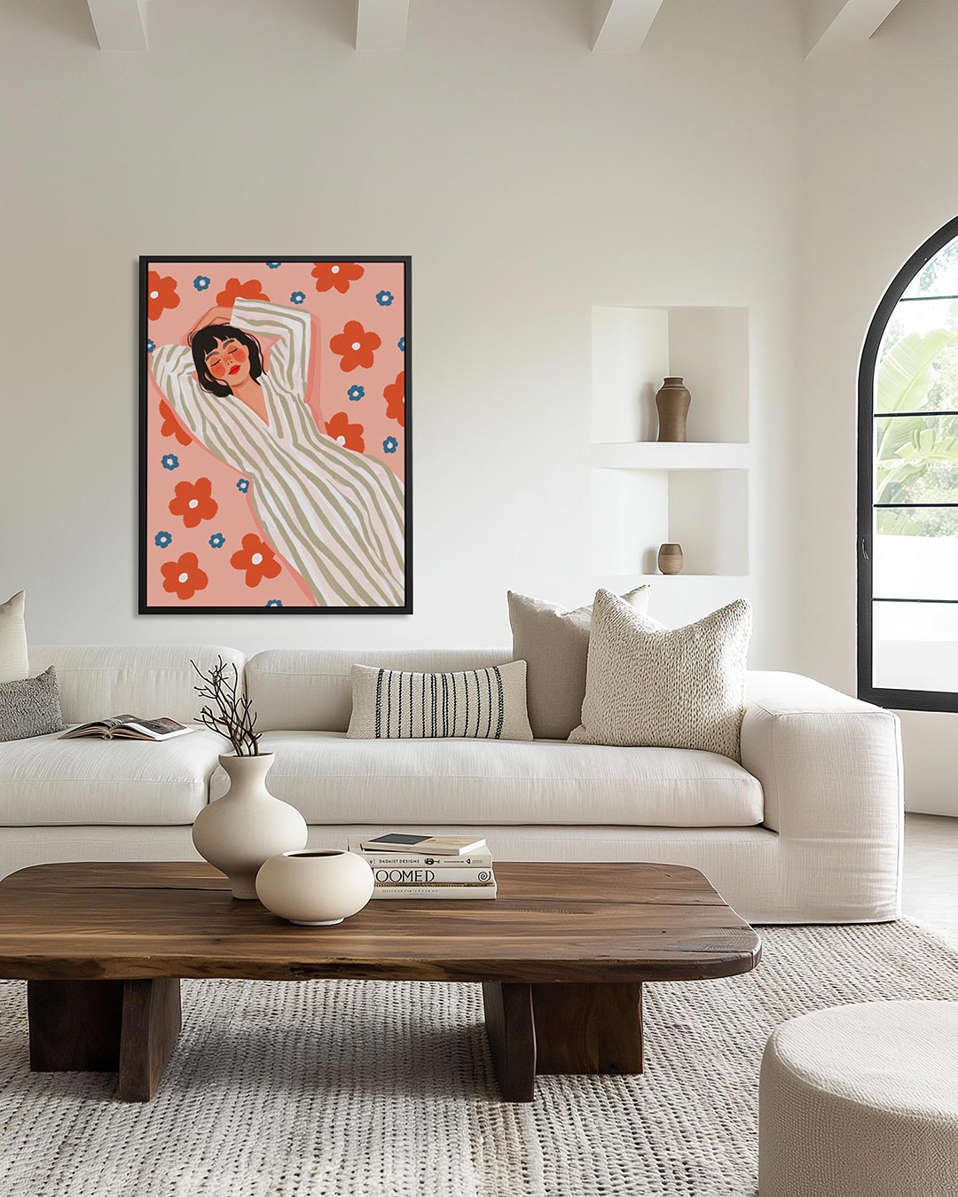 Dromerige bloemen Kunstwerk