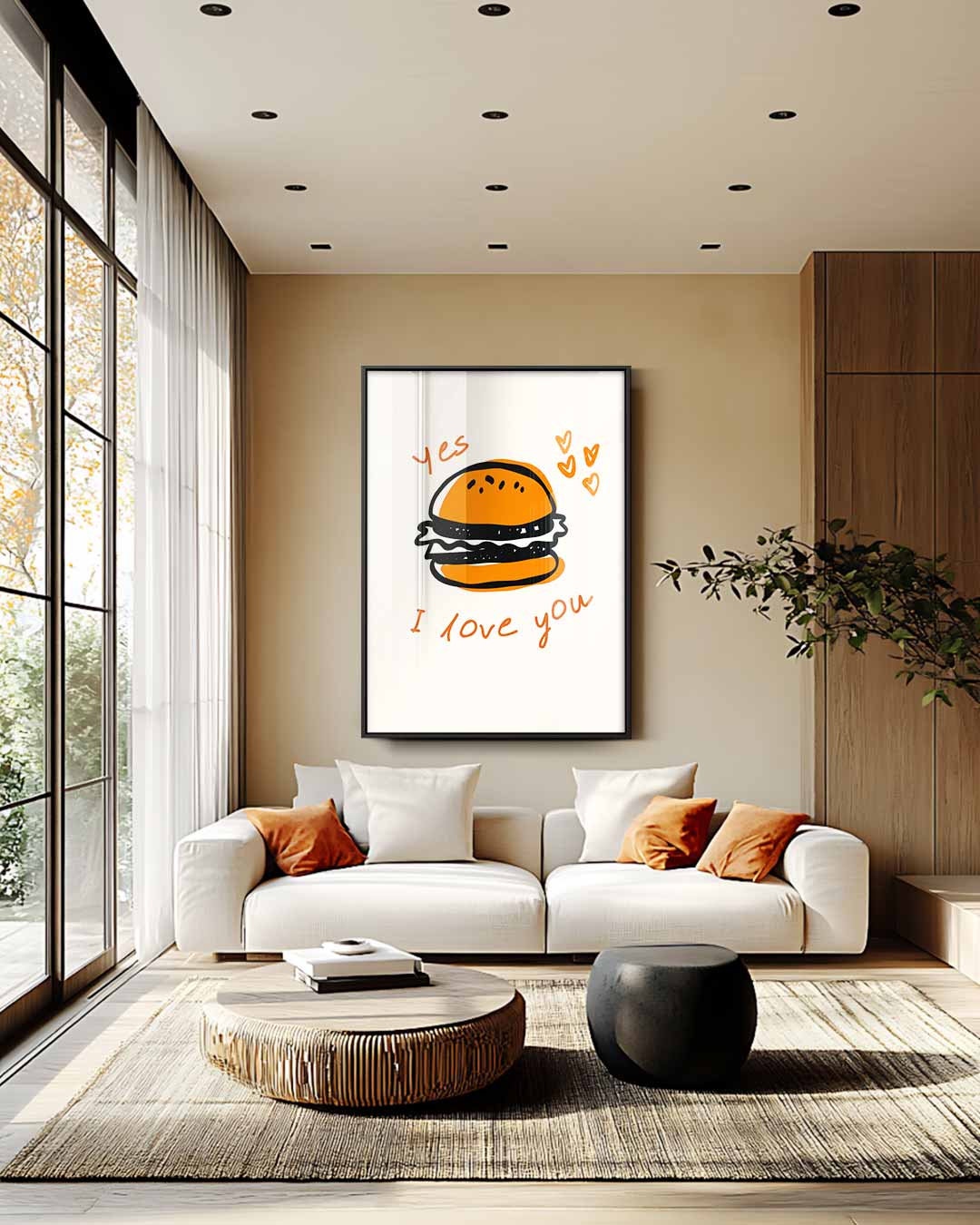 Burger Liefde Poster Kunstwerk-canvas-dibond-plexiglas-wanddecoratie-WallArtistic