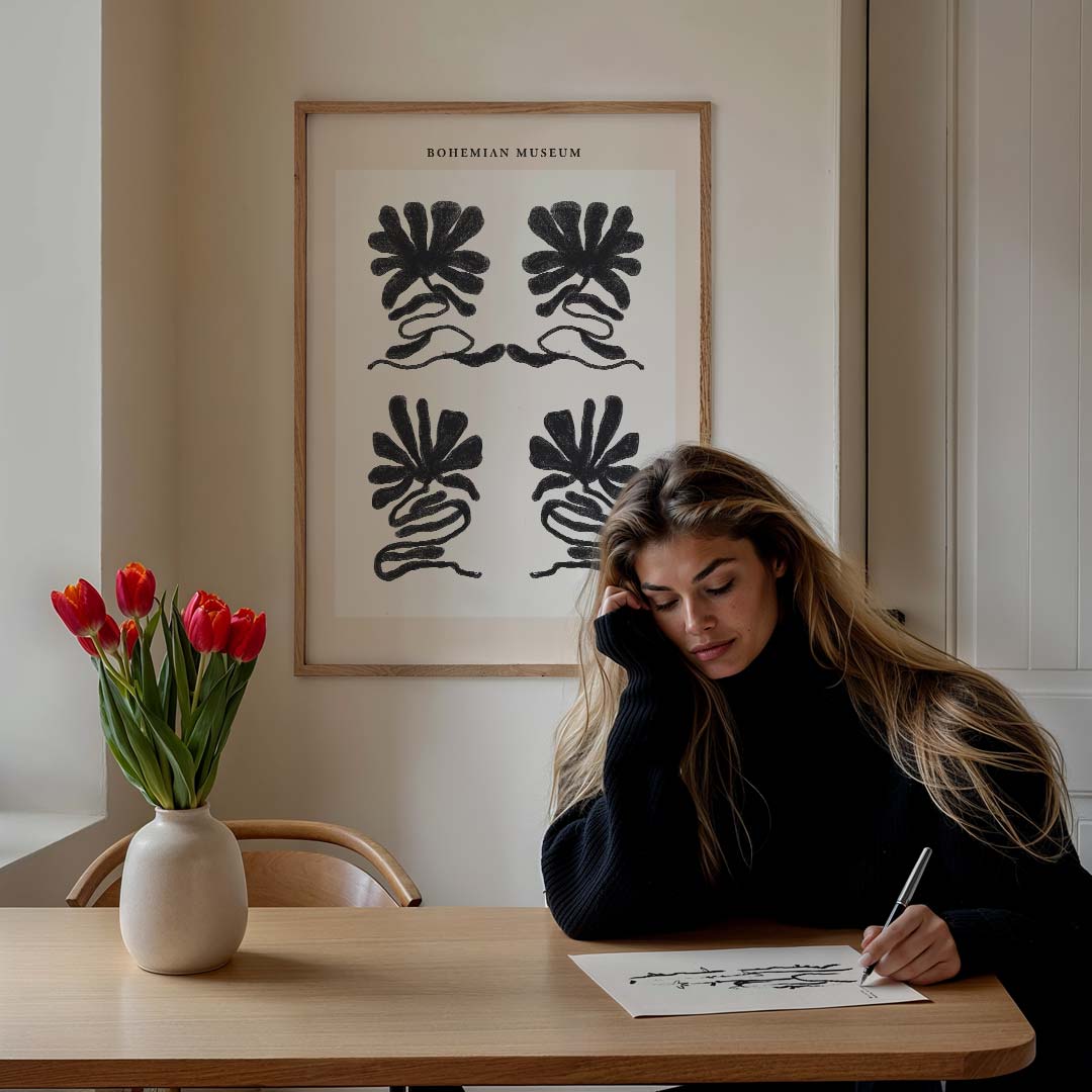 Bohemian Bloemenprint Poster-WallArtistic