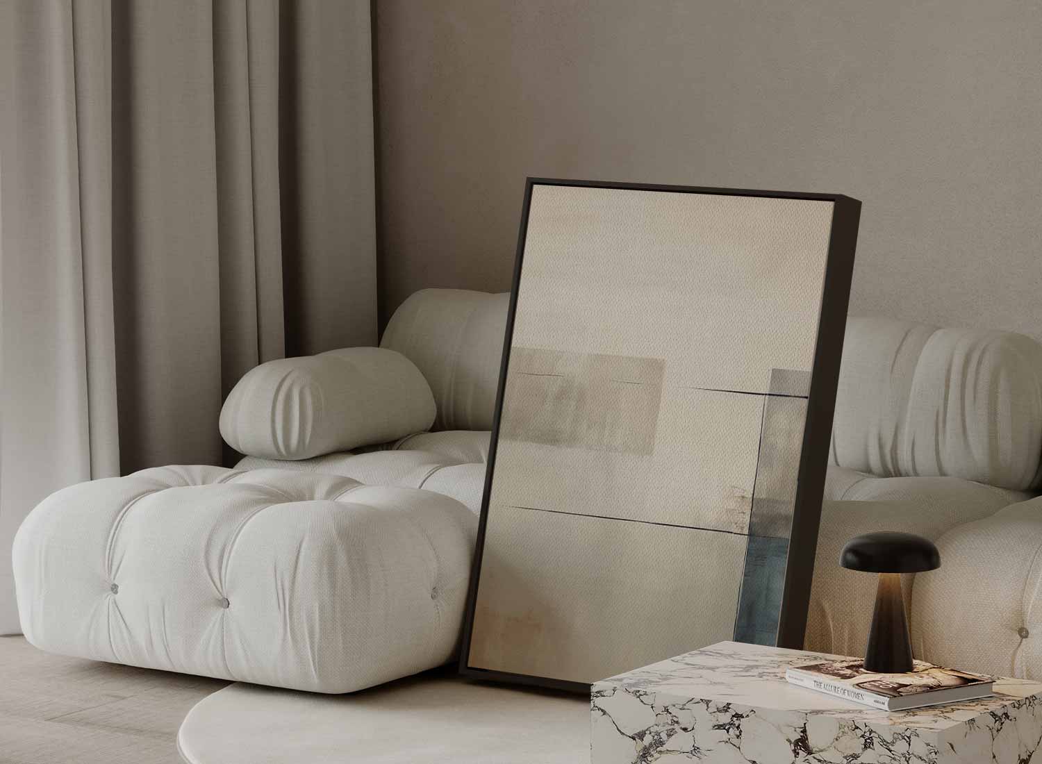 Rustige Horizon Kunstwerk-canvas-dibond-plexiglas-wanddecoratie-WallArtistic