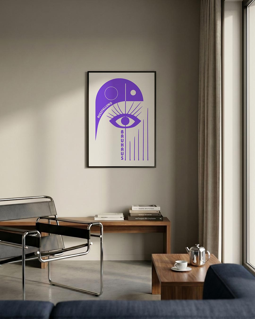 Oog en lijnen Poster