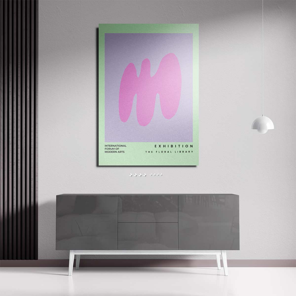 Abstracte Bloemvormen Kunstwerk-canvas-dibond-plexiglas-wanddecoratie-WallArtistic