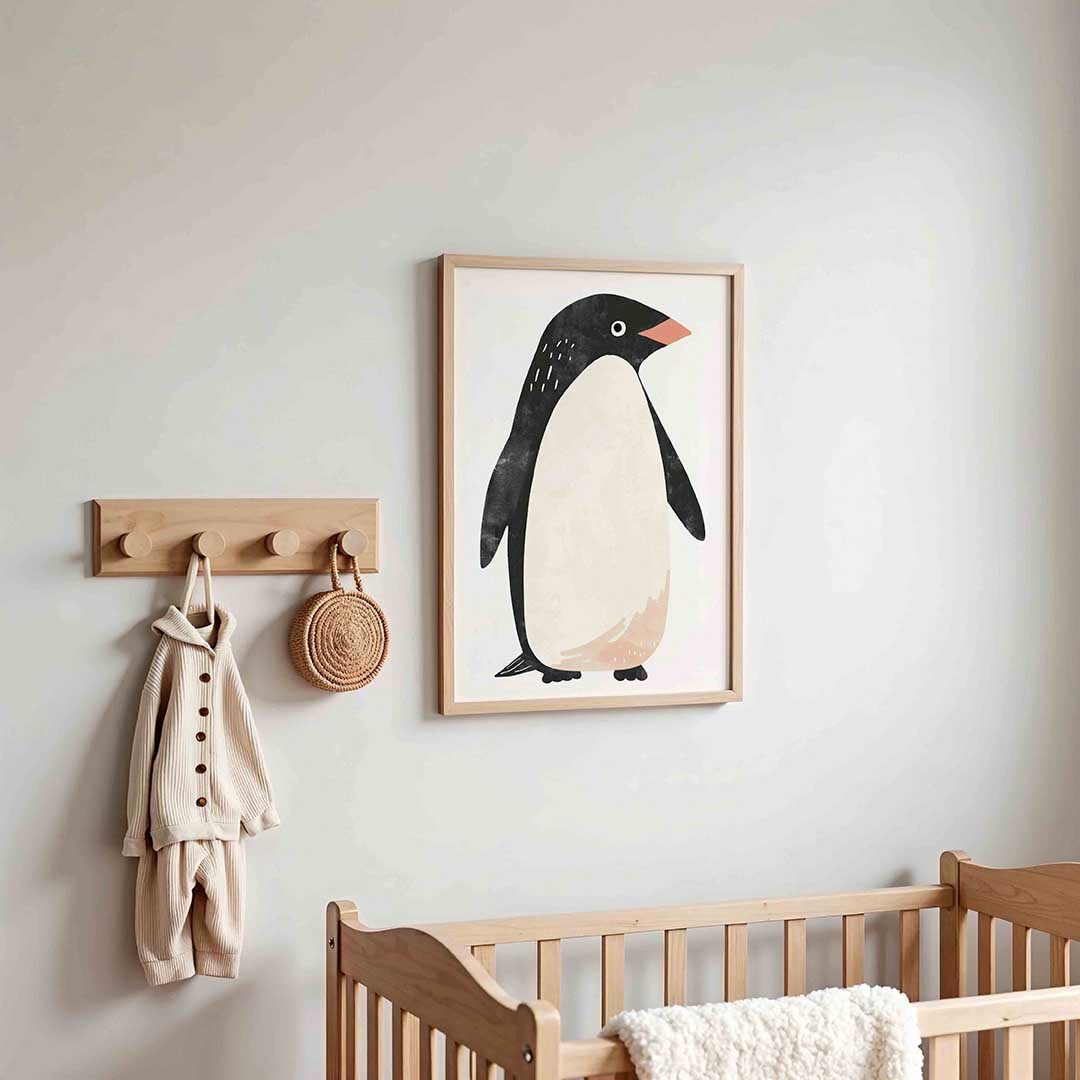 Pinguïn illustratie Poster