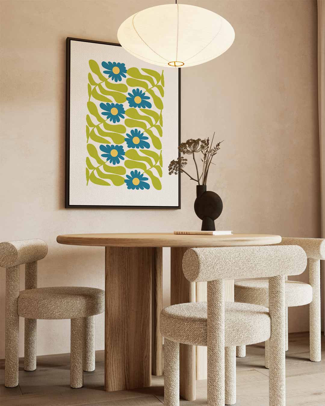 Bloemen en Bladeren Spektakel Kunstwerk-canvas-dibond-plexiglas-wanddecoratie-WallArtistic