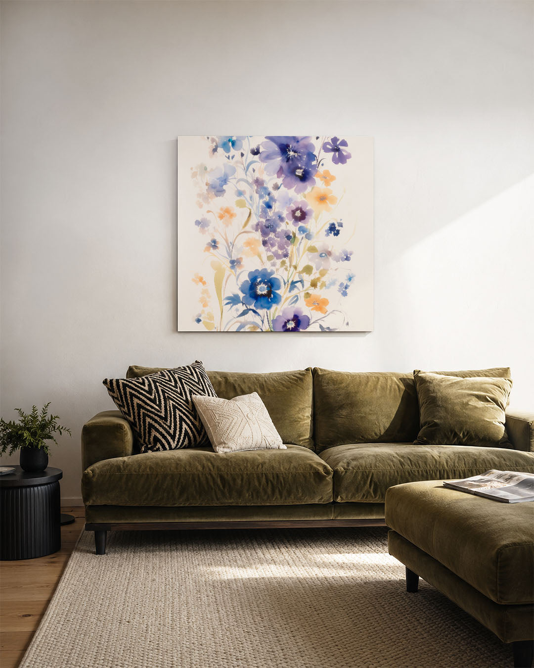 Kleurrijke bloemenpracht Kunstwerk