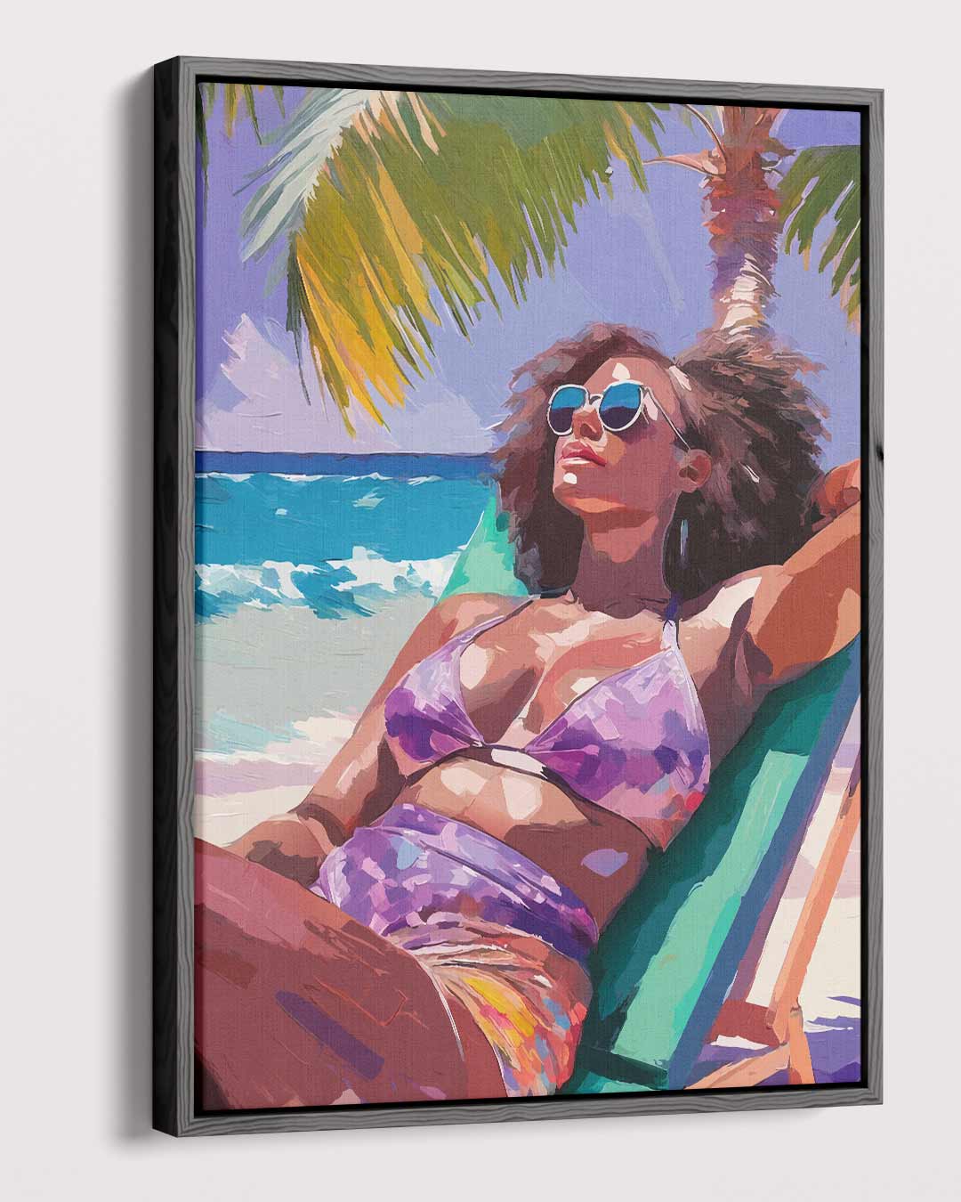 Zomerse Strandvibes Kunstwerk-canvas-dibond-plexiglas-wanddecoratie-WallArtistic