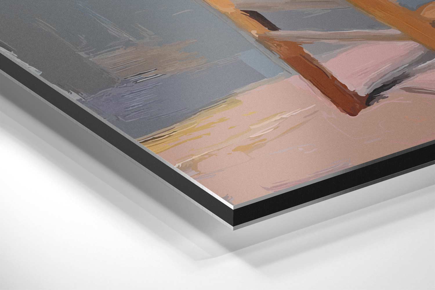 Bloemenpracht op Stoel Kunstwerk-canvas-dibond-plexiglas-wanddecoratie-WallArtistic