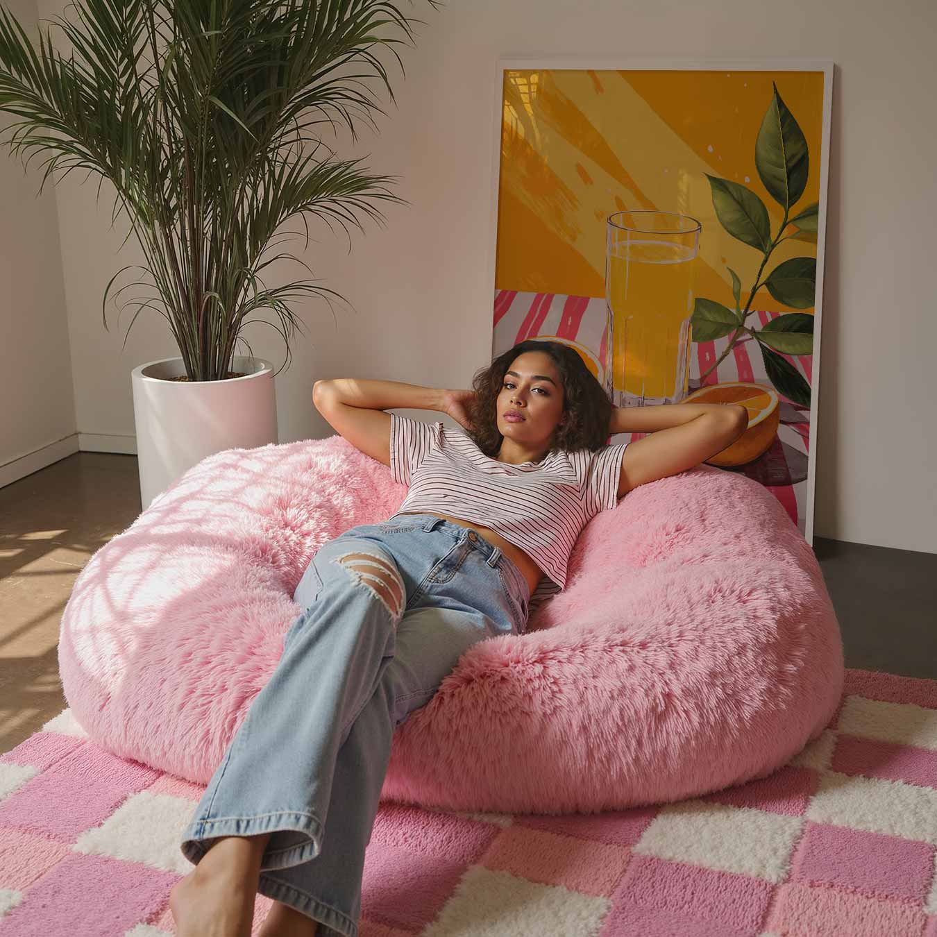 Zomerse Sinaasappel Sfeerposter-WallArtistic