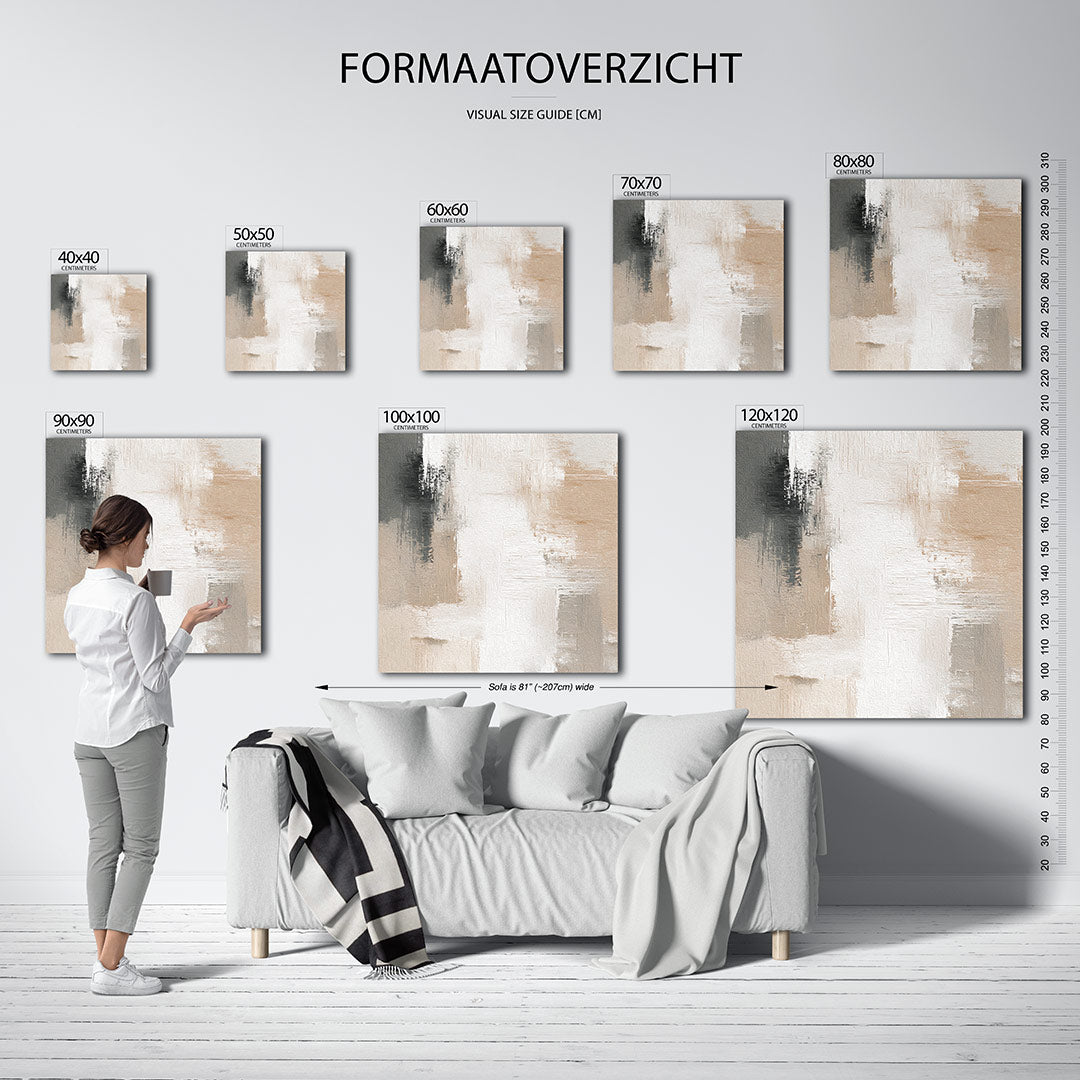 Zachte kleuren harmonie Kunstwerk