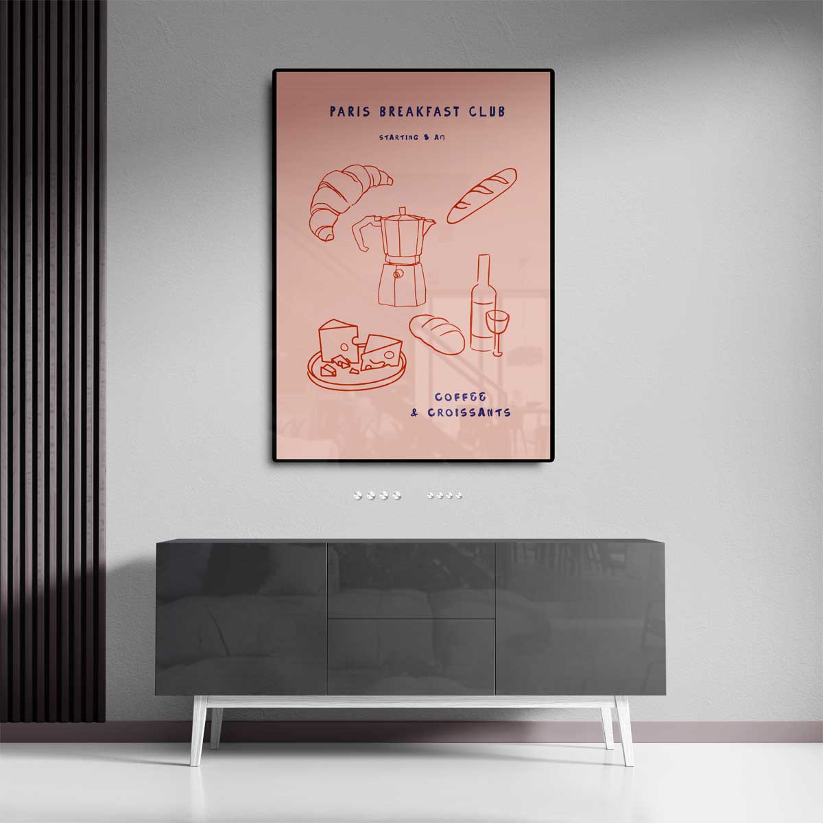 Paris Ontbijtclub Poster