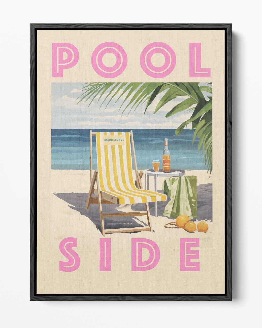Zomerstrand Lounge Kunstwerk-canvas-dibond-plexiglas-wanddecoratie-WallArtistic