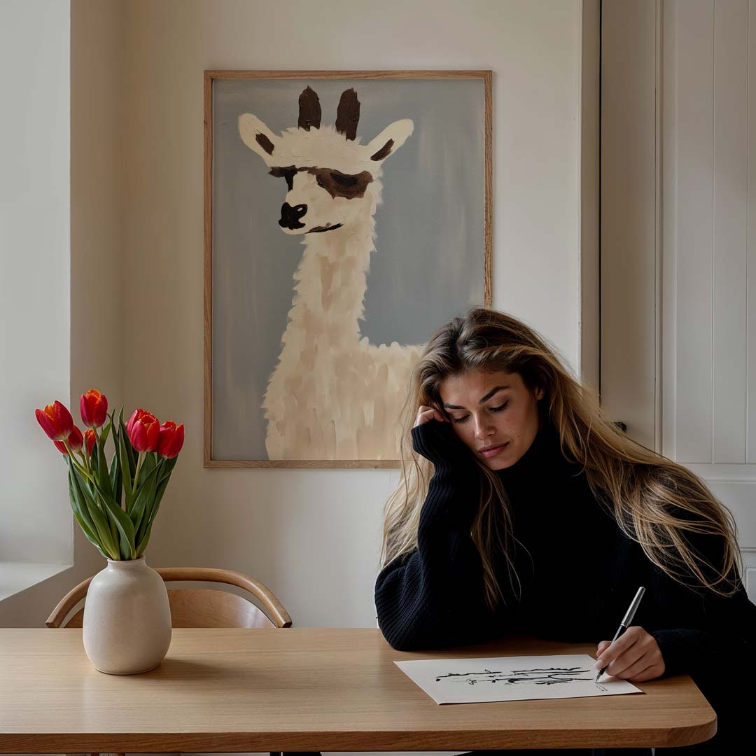 Llama Kunst Poster-WallArtistic