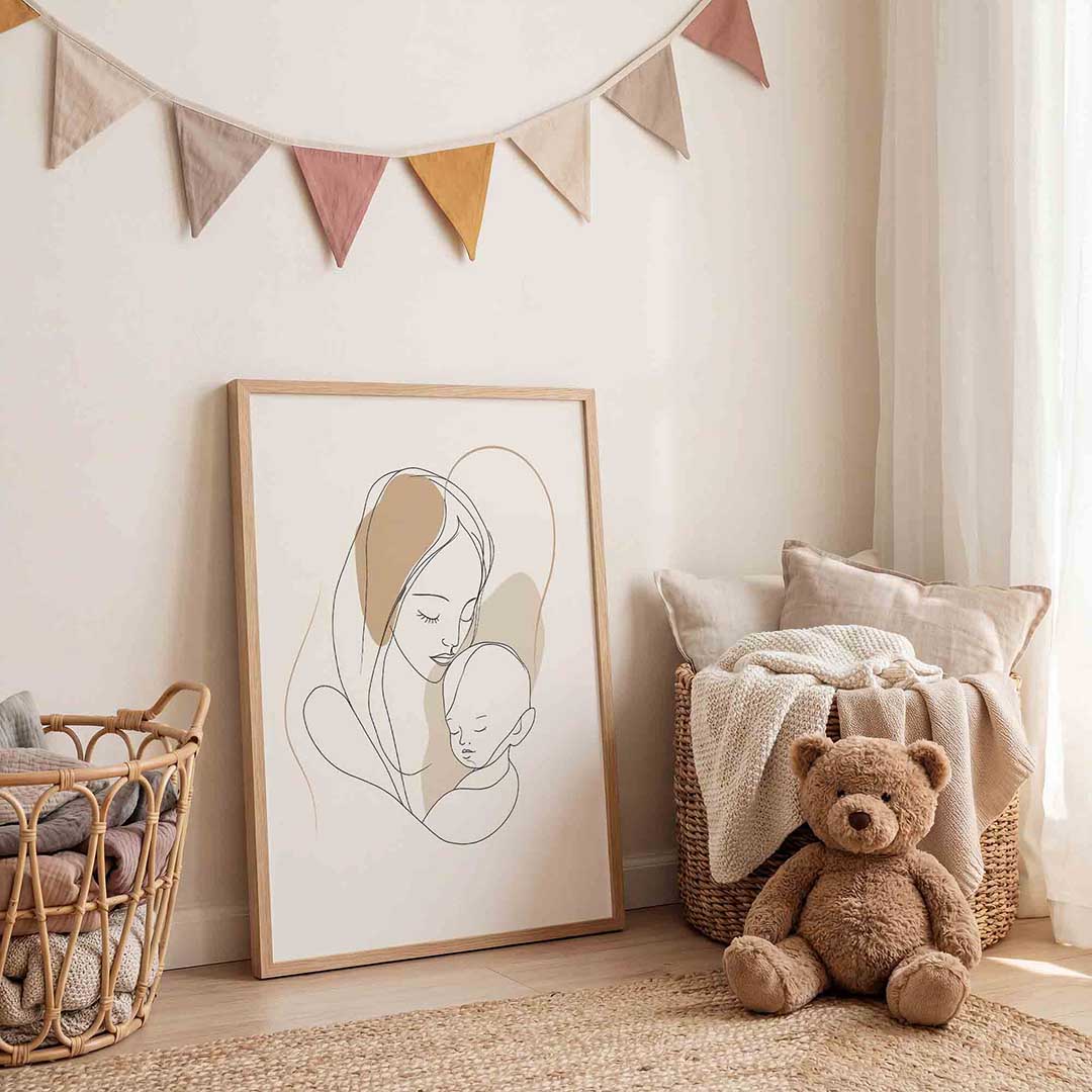 Moeder en kind Poster