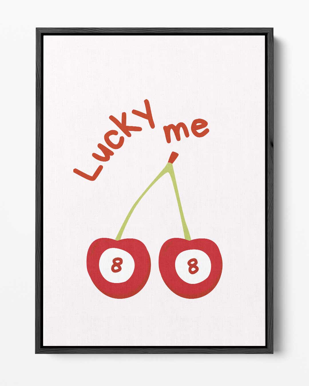 Lucky Me Kersenprint Kunstwerk-canvas-dibond-plexiglas-wanddecoratie-WallArtistic