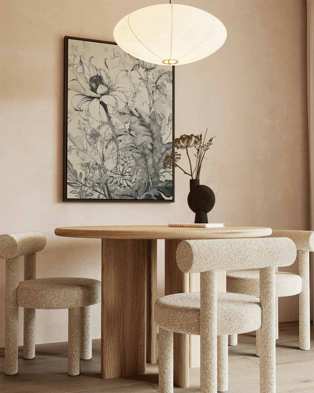 Botanische Bloemenpracht Kunstwerk-canvas-dibond-plexiglas-wanddecoratie-WallArtistic