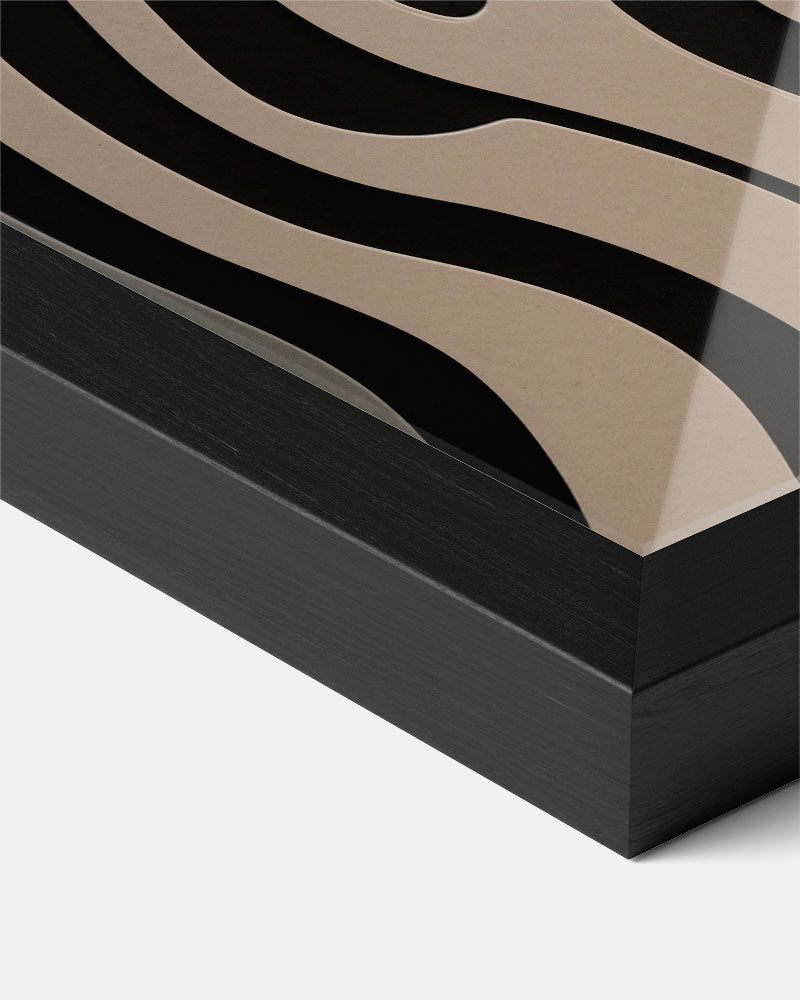 Moderne Zebra Strepen Poster-WallArtistic