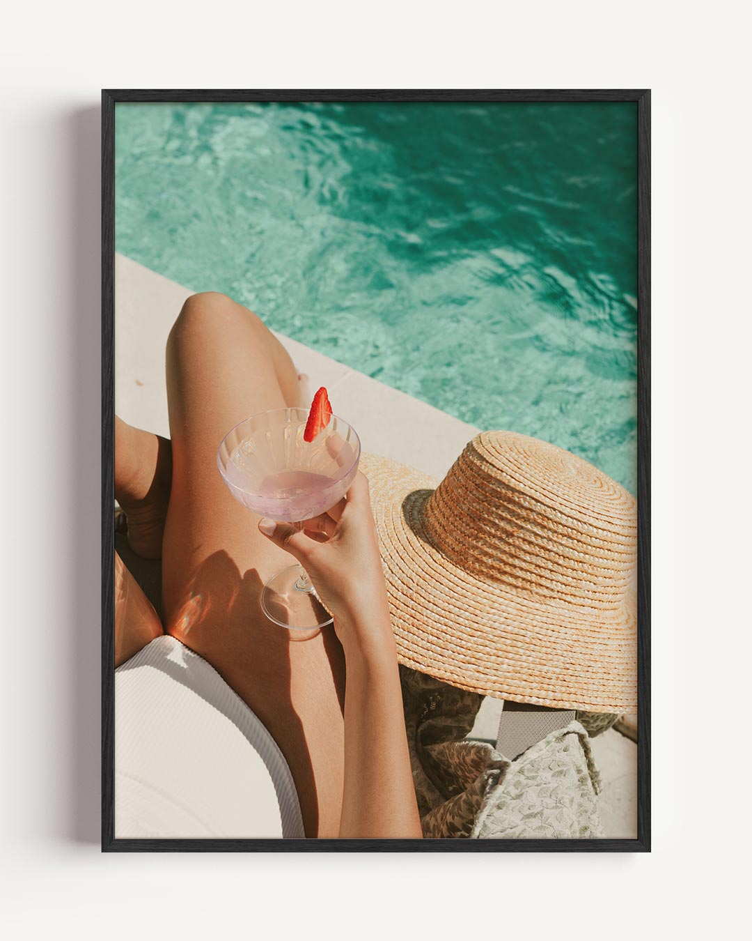 Zomerse Poolside Vibes Poster-WallArtistic