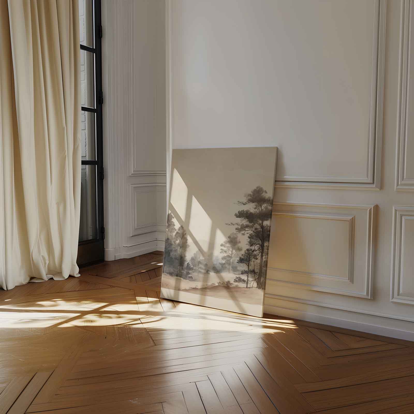 Mystieke Boslandschap Kunstwerk-canvas-dibond-plexiglas-wanddecoratie-WallArtistic