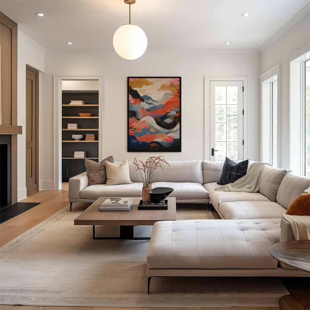 Betoverend Herfstlandschap Kunstwerk-canvas-dibond-plexiglas-wanddecoratie-WallArtistic