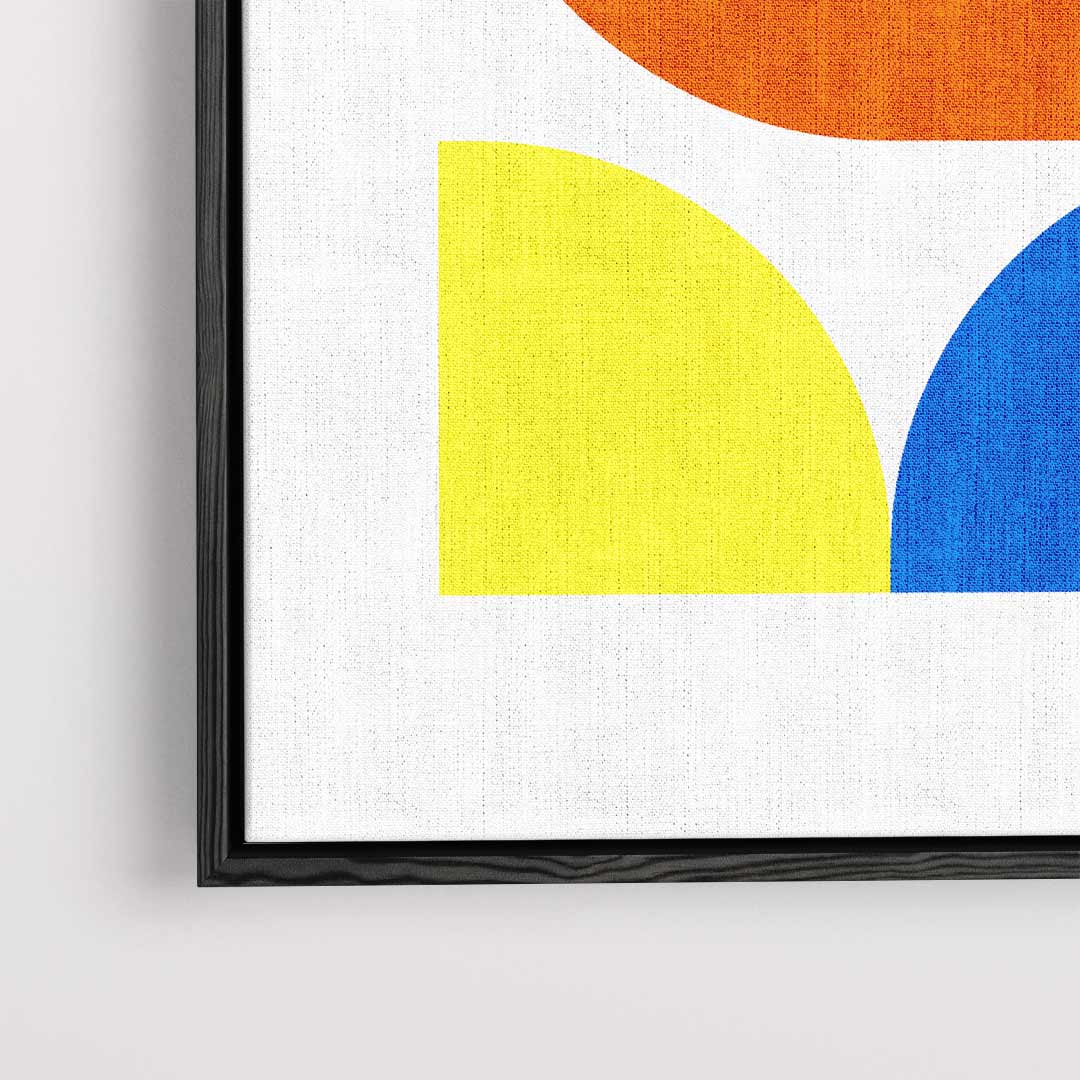 Kleurrijk Geometrisch Genot Kunstwerk-canvas-dibond-plexiglas-wanddecoratie-WallArtistic