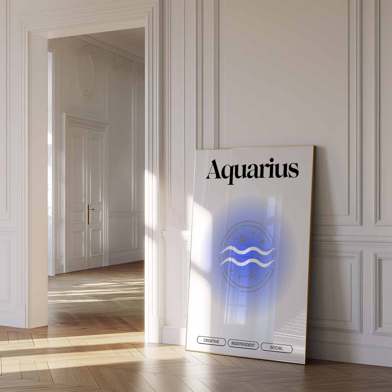 Aquarius Sterrenbeeld Poster-WallArtistic