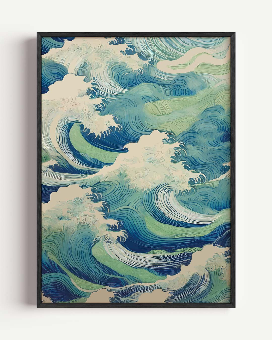 Ocean Waves Wandposter