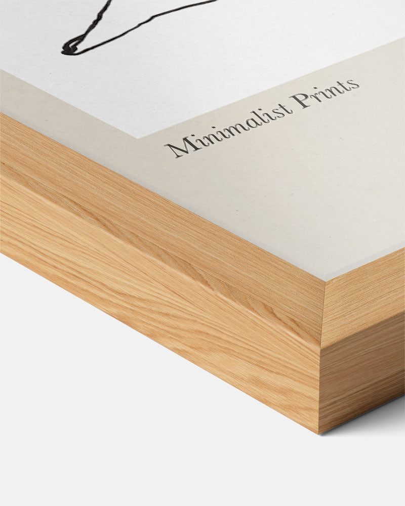 La Femme Minimalistische Kunstposter-WallArtistic
