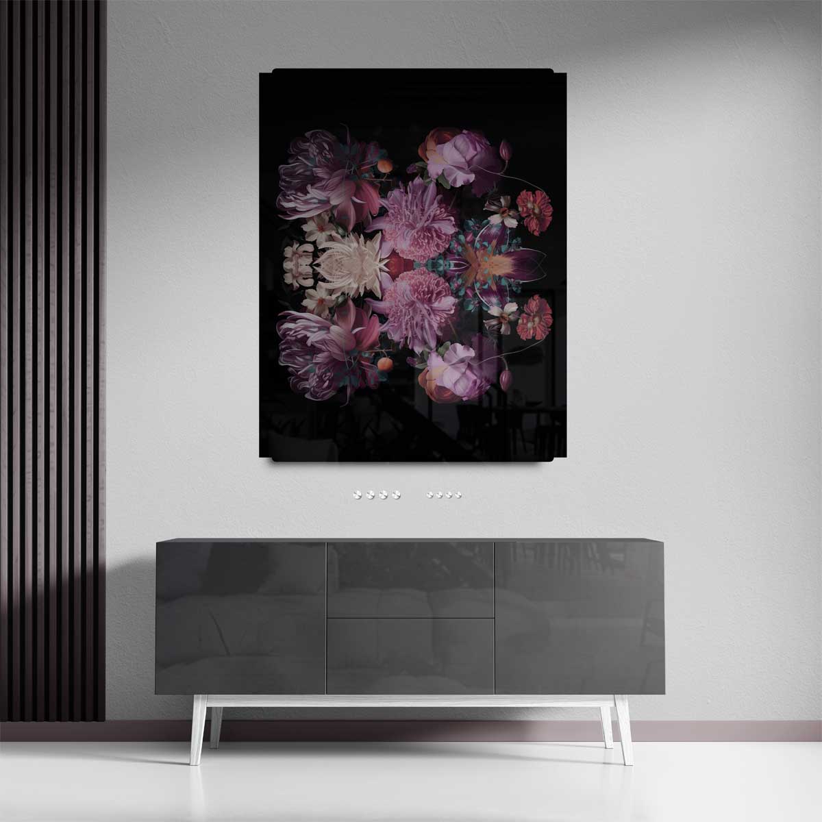 Bloemenpracht Symfonie Kunstwerk-canvas-dibond-plexiglas-wanddecoratie-WallArtistic
