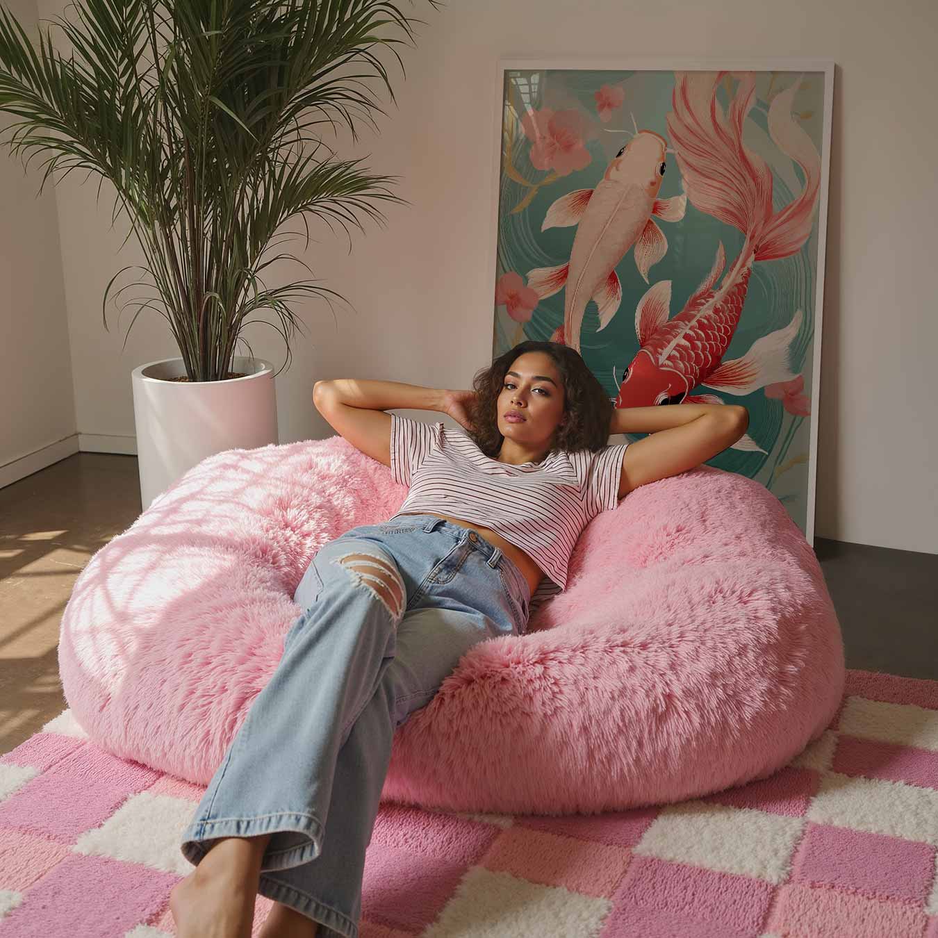 Betoverende Koi Vijver Poster-WallArtistic